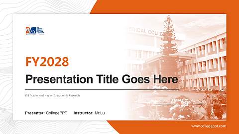 JSS Academy of Higher Education & Research Academic Presentation/Research Findings Report PPT Template