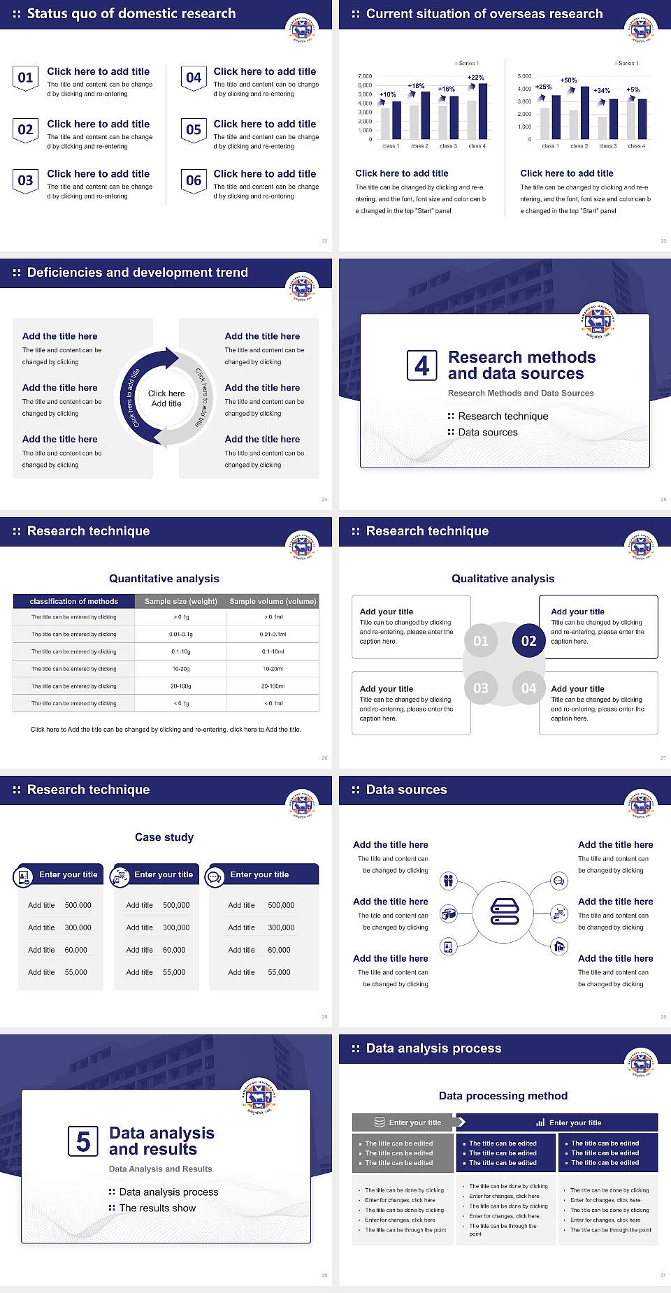 Kamdhenu University Graduation Thesis Defense PPT Template4:3 ratio PPT effect preview image4