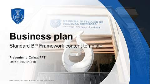 Krishna Vishwa Vidyapeeth Competition/Entrepreneurship Contest PPT Template