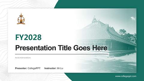 Kerala Kalamandalam Academic Presentation/Research Findings Report PPT Template