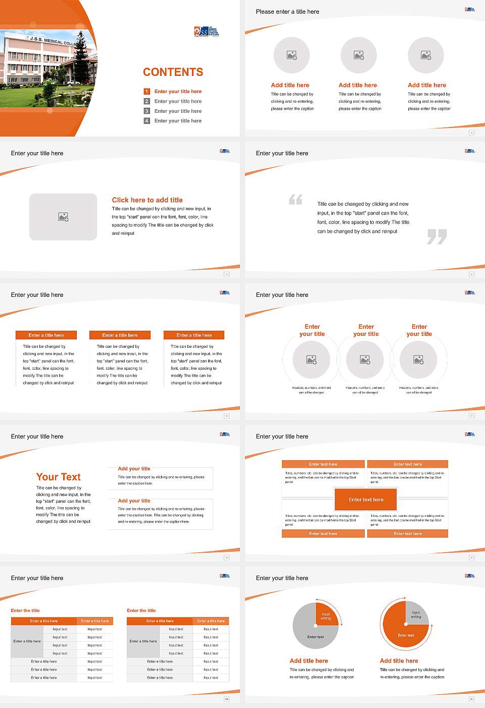 JSS Academy of Higher Education & Research Course/Courseware Creation PPT Template16:9 ratio PPT effect preview image2