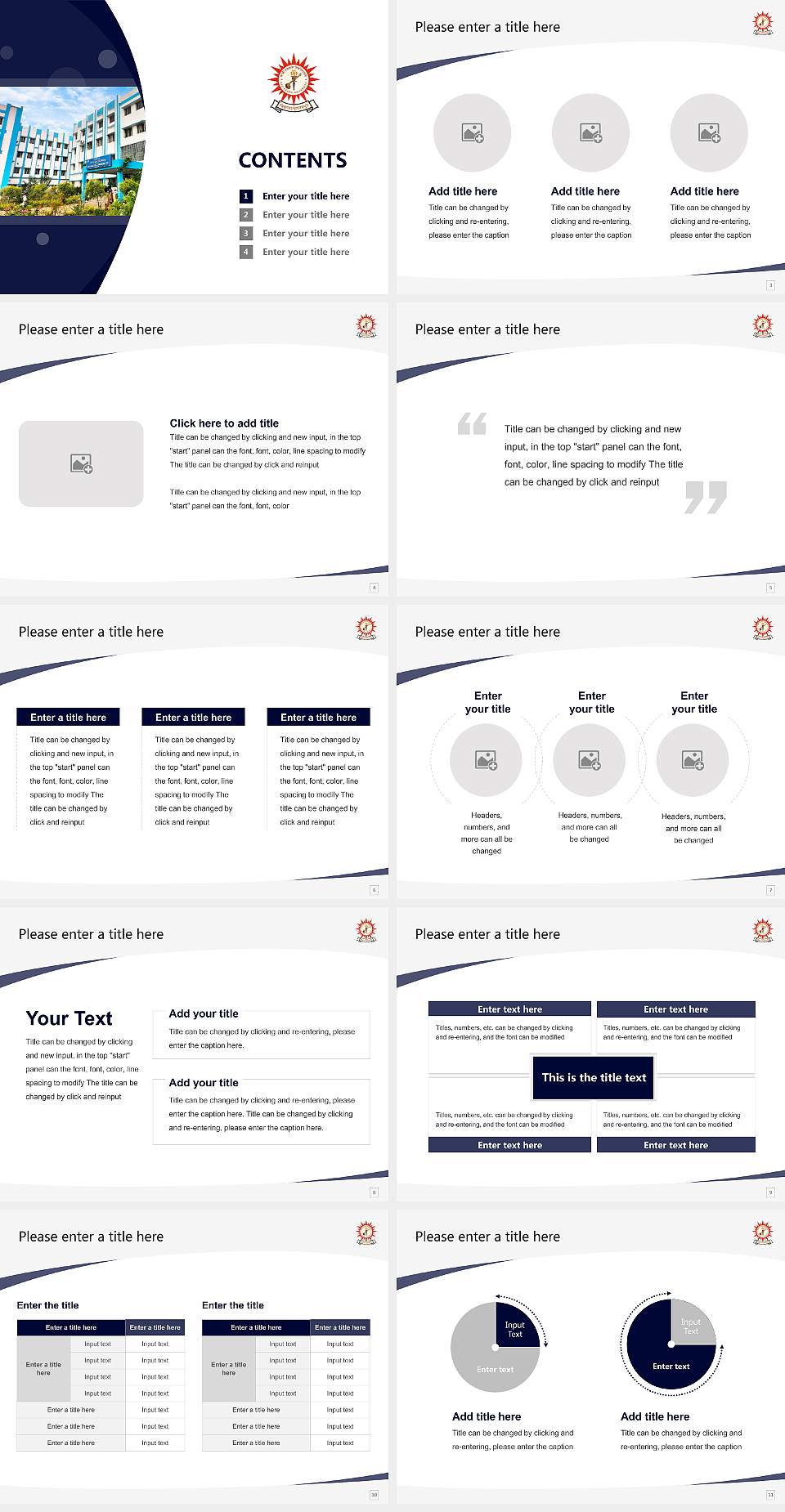 Kazi Nazrul University Course/Courseware Creation PPT Template4:3 ratio PPT effect preview image2