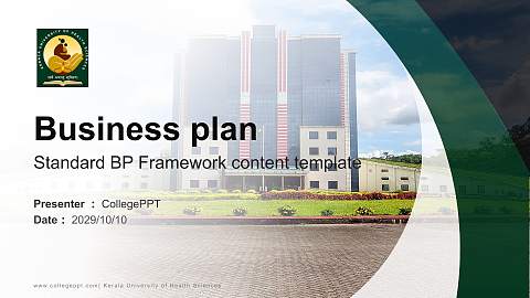 Kerala University of Health Sciences Competition/Entrepreneurship Contest PPT Template