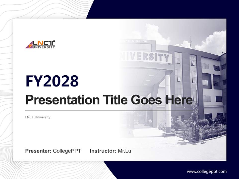 LNCT University Academic Presentation/Research Findings Report PPT Template4:3 ratio PPT effect preview image5