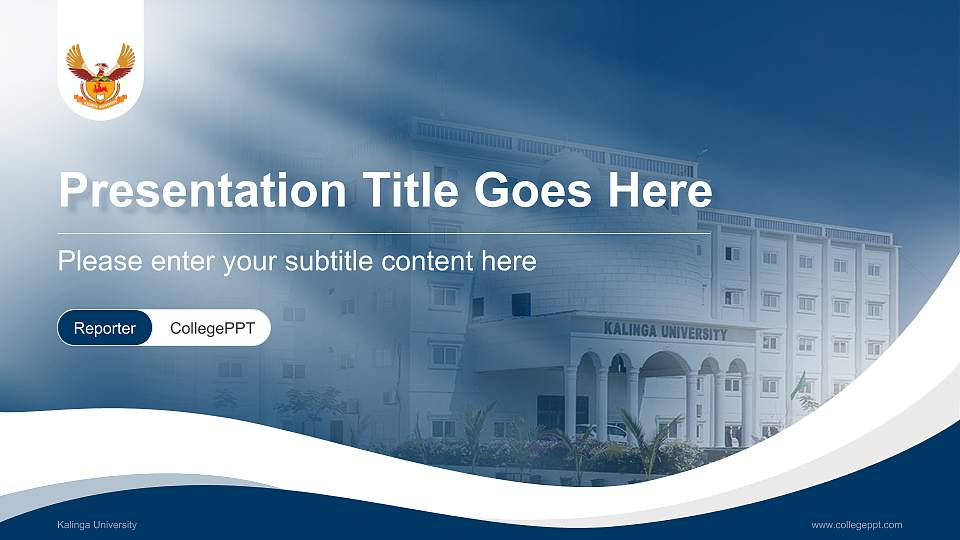 Kalinga University Lecture Sharing and Networking Event PPT Template16:9 ratio PPT effect preview image