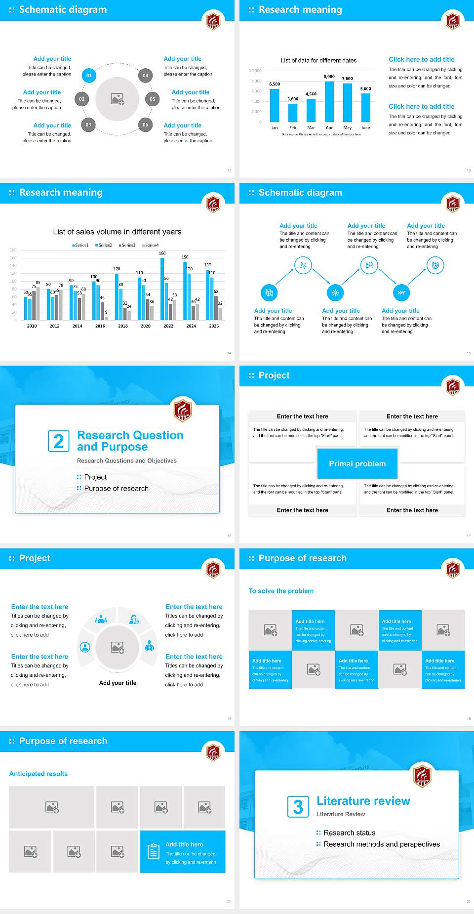 Jharkhand Rai University Graduation Thesis Defense PPT Template4:3 ratio PPT effect preview image3