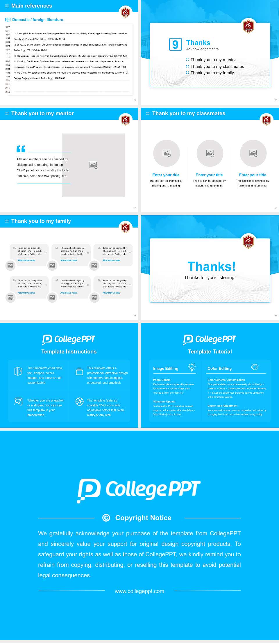 Jharkhand Rai University Graduation Thesis Defense PPT Template4:3 ratio PPT effect preview image7