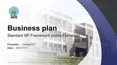 Jaypee University of Information Technology Competition/Entrepreneurship Contest PPT Template