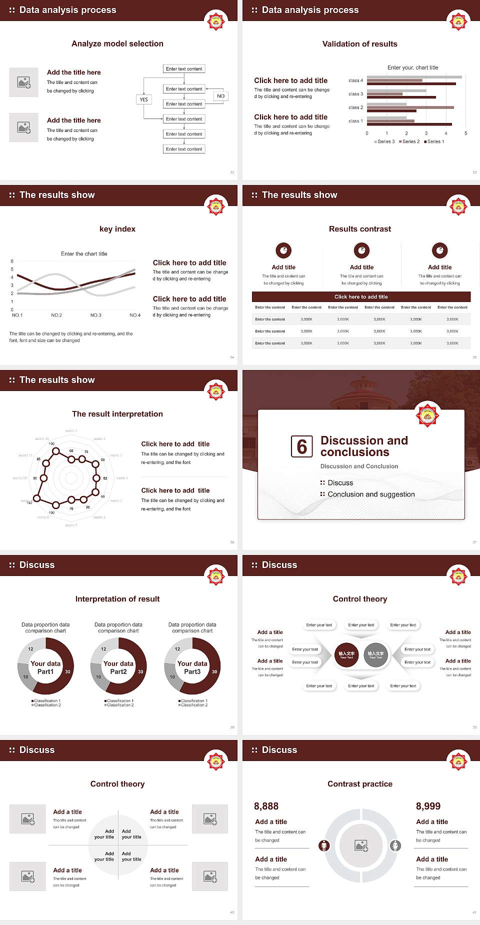 Kavikulaguru Kalidas Sanskrit University Graduation Thesis Defense PPT Template4:3 ratio PPT effect preview image5