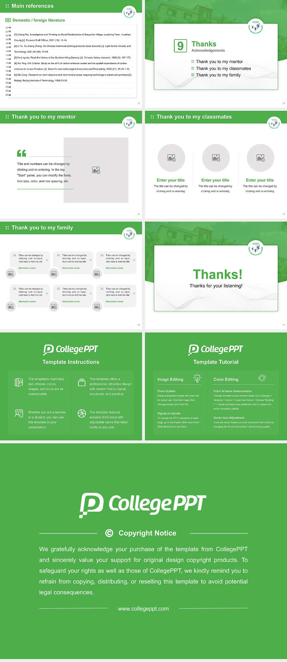 Kalinga Institute of Social Sciences Graduation Thesis Defense PPT Template4:3 ratio PPT effect preview image7