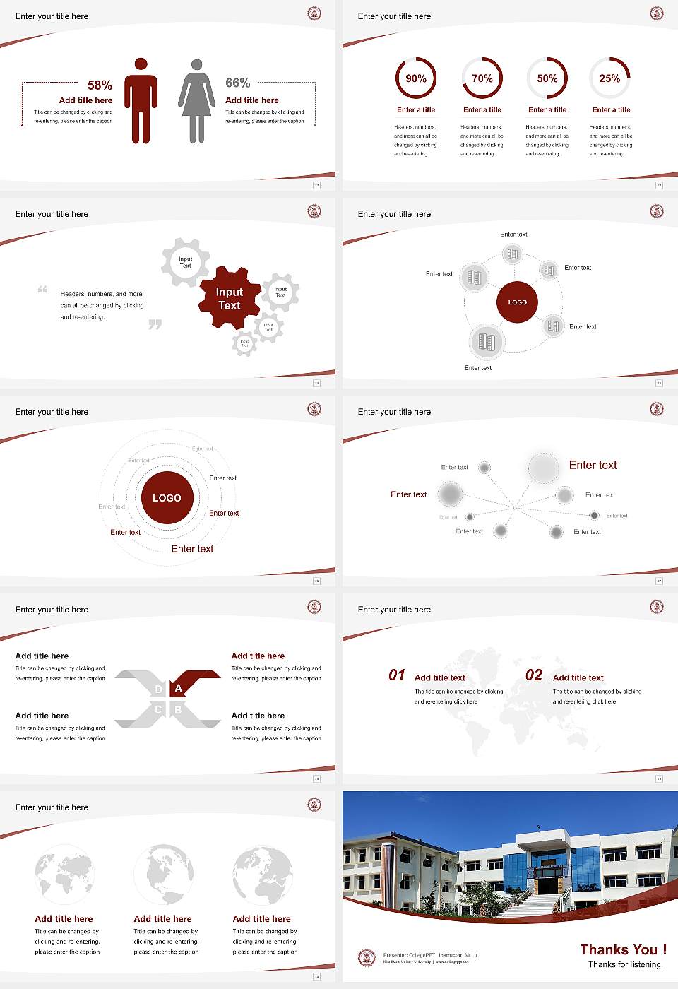 Khallikote Unitary University Course/Courseware Creation PPT Template16:9 ratio PPT effect preview image4