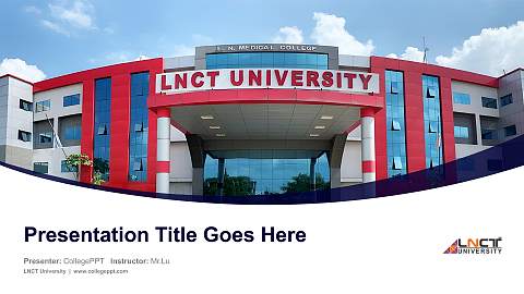 LNCT University Course/Courseware Creation PPT Template
