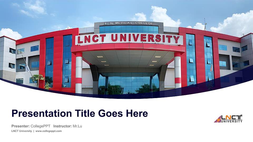 LNCT University Course/Courseware Creation PPT Template16:9 ratio PPT effect preview image