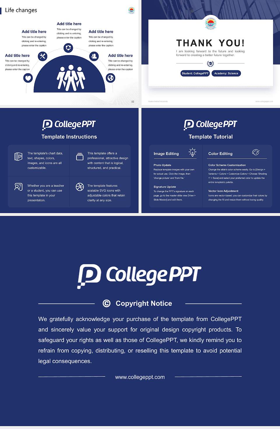 Kurukshetra University National Scholarship Defense PPT Template4:3 ratio PPT effect preview image4