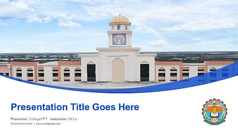 Krishna University Course/Courseware Creation PPT Template