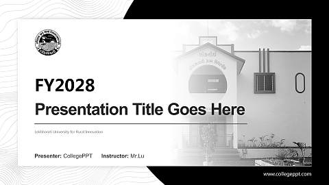 Lokbharati University for Rural Innovation Academic Presentation/Research Findings Report PPT Template