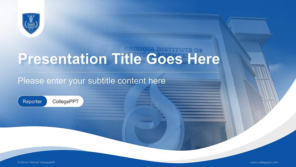 Krishna Vishwa Vidyapeeth Lecture Sharing and Networking Event PPT Template16:9 ratio PPT effect preview image