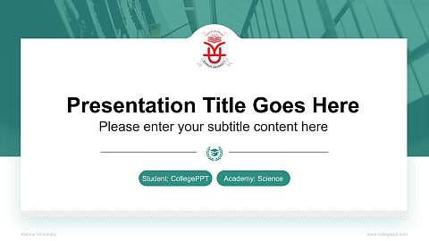 Kannur University National Scholarship Defense PPT Template