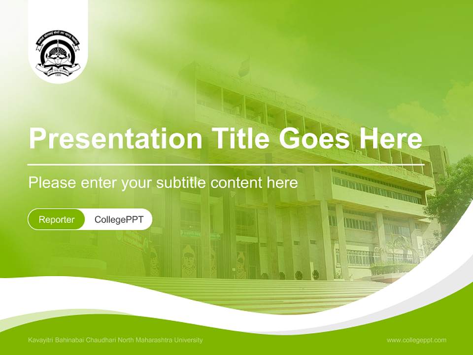 Kavayitri Bahinabai Chaudhari North Maharashtra University Lecture Sharing and Networking Event PPT Template4:3 ratio PPT effect preview image4