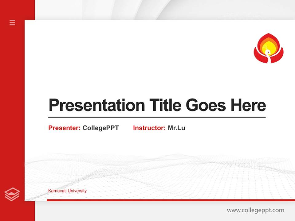 Karnavati University Thesis Proposal/Graduation Defense PPT Template4:3 ratio PPT effect preview image5