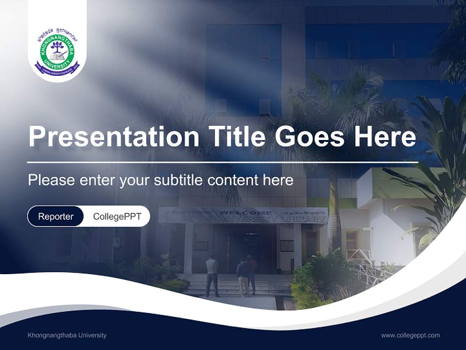 Khongnangthaba University Lecture Sharing and Networking Event PPT Template4:3 ratio PPT effect preview image4