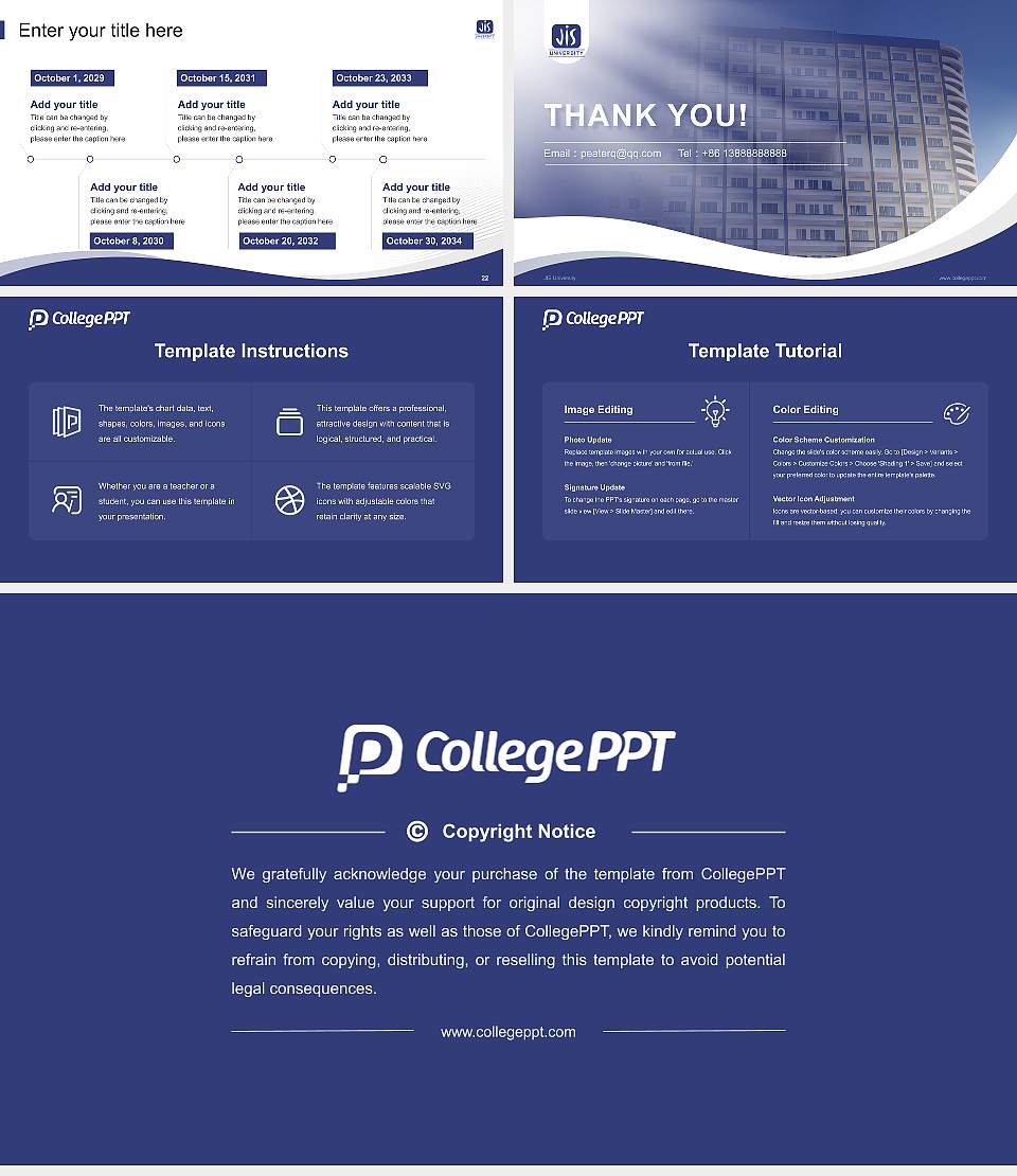 JIS University Lecture Sharing and Networking Event PPT Template16:9 ratio PPT effect preview image4