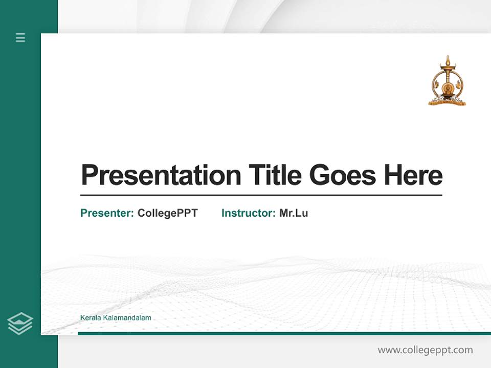 Kerala Kalamandalam Thesis Proposal/Graduation Defense PPT Template4:3 ratio PPT effect preview image5