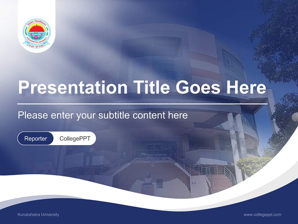 Kurukshetra University Lecture Sharing and Networking Event PPT Template4:3 ratio PPT effect preview image4
