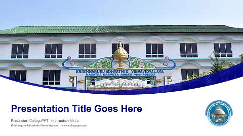 Krishnaguru Adhyatmik Visvavidyalaya Course/Courseware Creation PPT Template