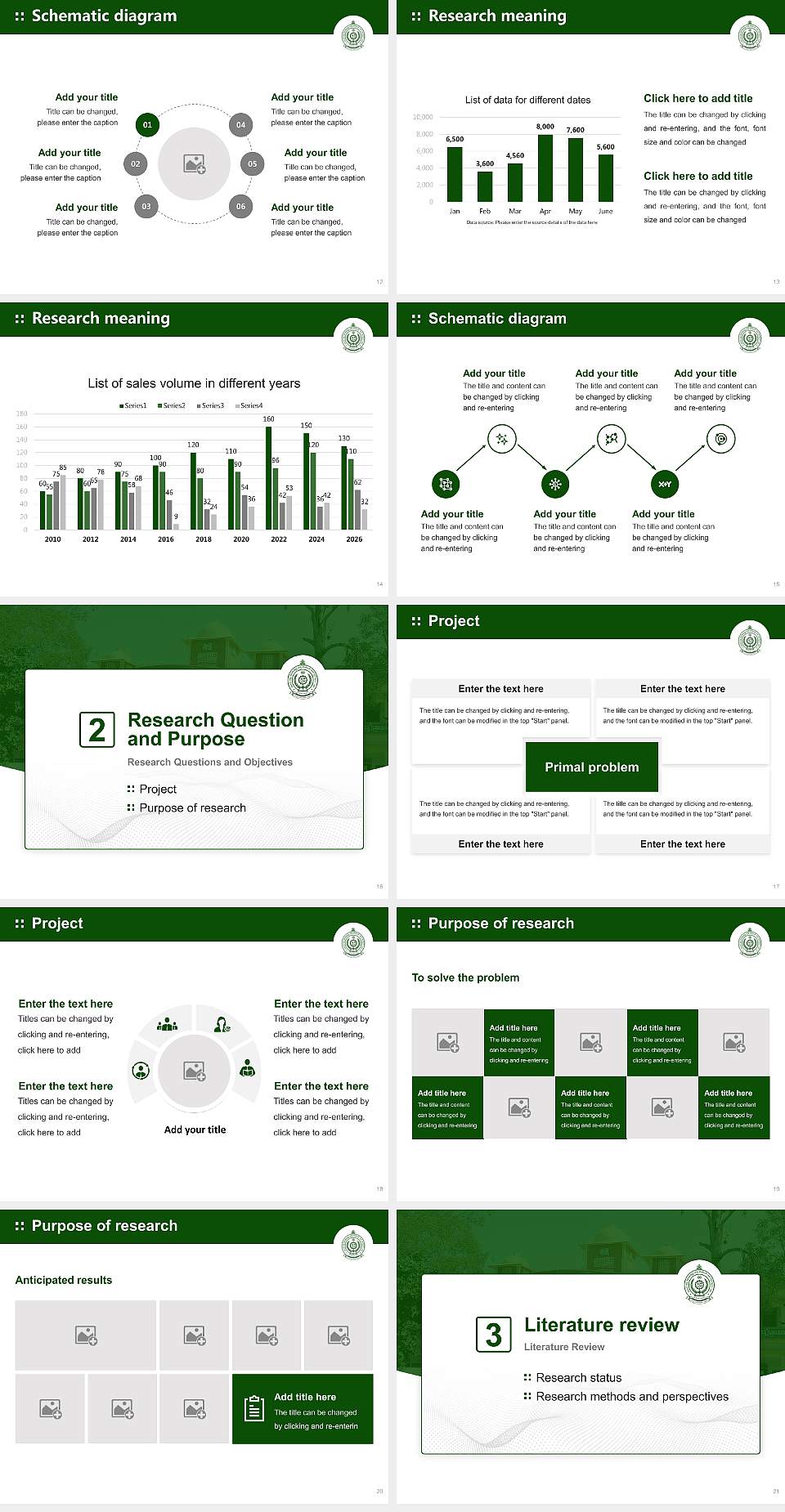 Karnataka State Rural Development and Panchayat Raj University Graduation Thesis Defense PPT Template4:3 ratio PPT effect preview image3