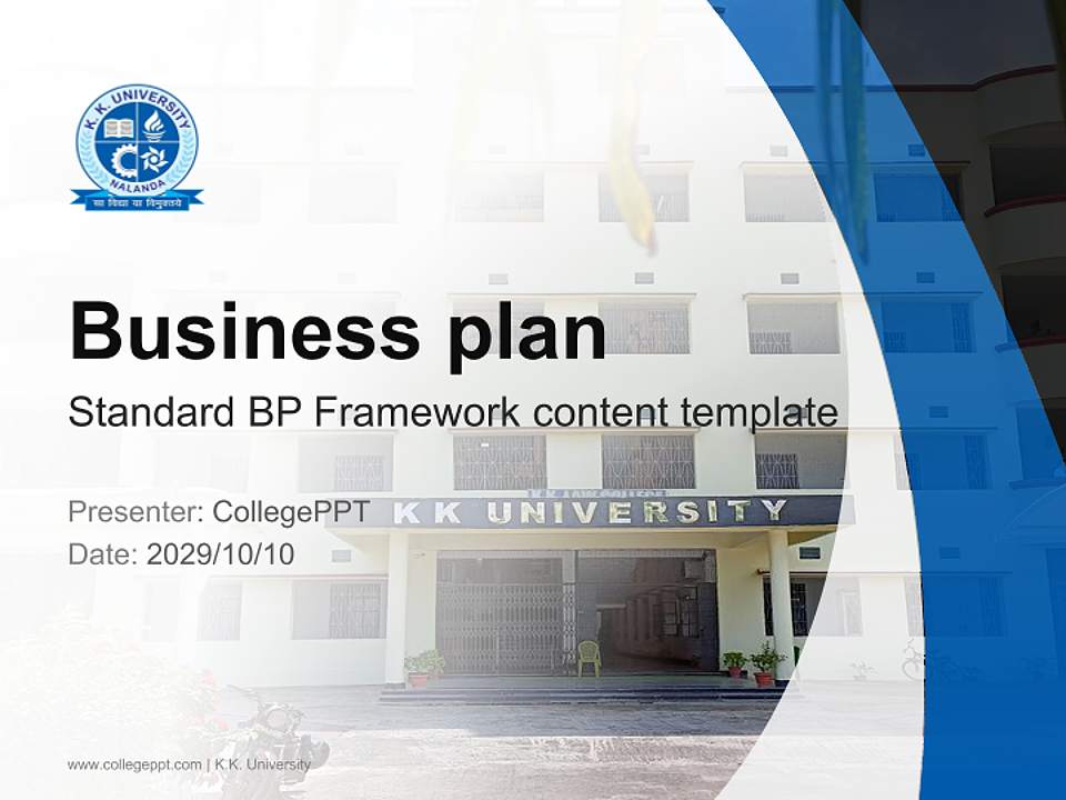 K.K. University Competition/Entrepreneurship Contest PPT Template4:3 ratio PPT effect preview image9