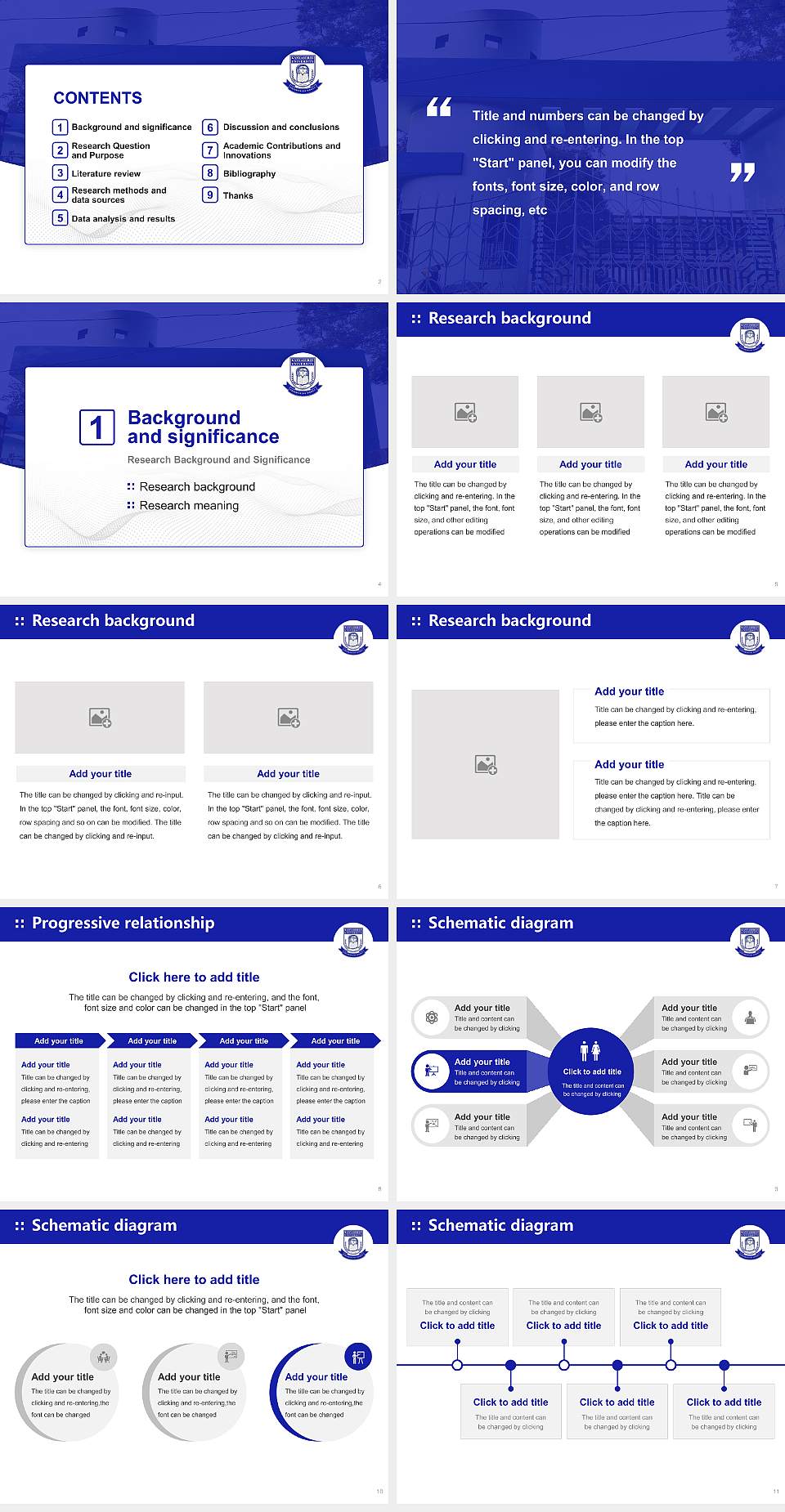 Kanyashree University Graduation Thesis Defense PPT Template4:3 ratio PPT effect preview image2