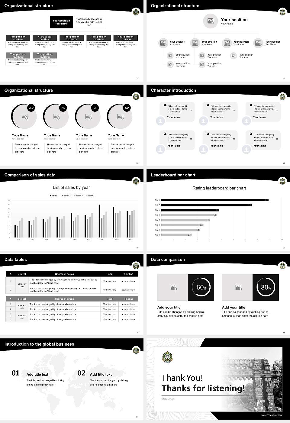 Kakatiya University Academic Presentation/Research Findings Report PPT Template16:9 ratio PPT effect preview image4