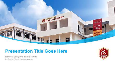 Jharkhand Rai University Course/Courseware Creation PPT Template