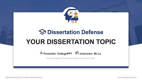 Karunya Institute of Technology and Sciences Graduation Thesis Defense PPT Template
