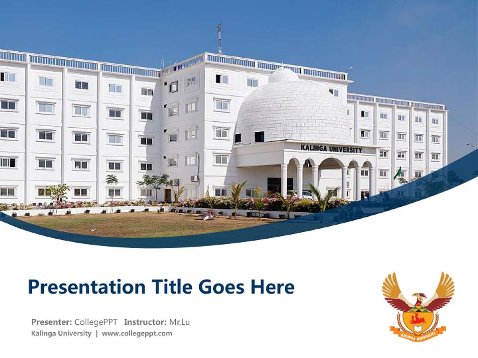 Kalinga University Course/Courseware Creation PPT Template4:3 ratio PPT effect preview image5