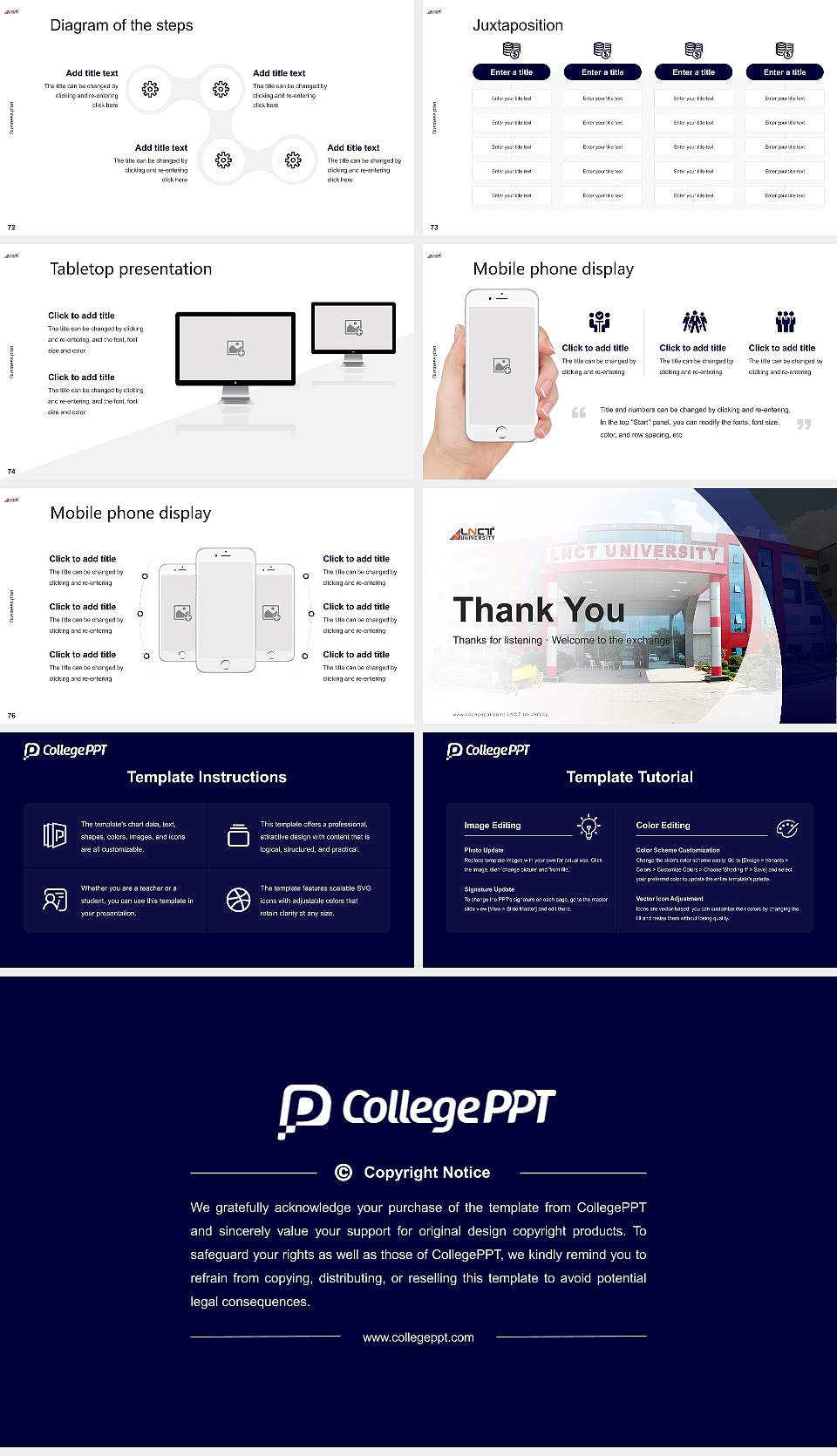 LNCT University Competition/Entrepreneurship Contest PPT Template16:9 ratio PPT effect preview image9