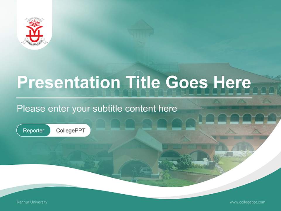 Kannur University Lecture Sharing and Networking Event PPT Template4:3 ratio PPT effect preview image4