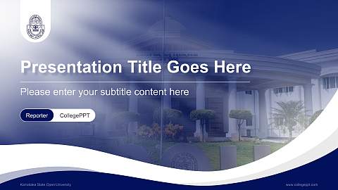 Karnataka State Open University Lecture Sharing and Networking Event PPT Template