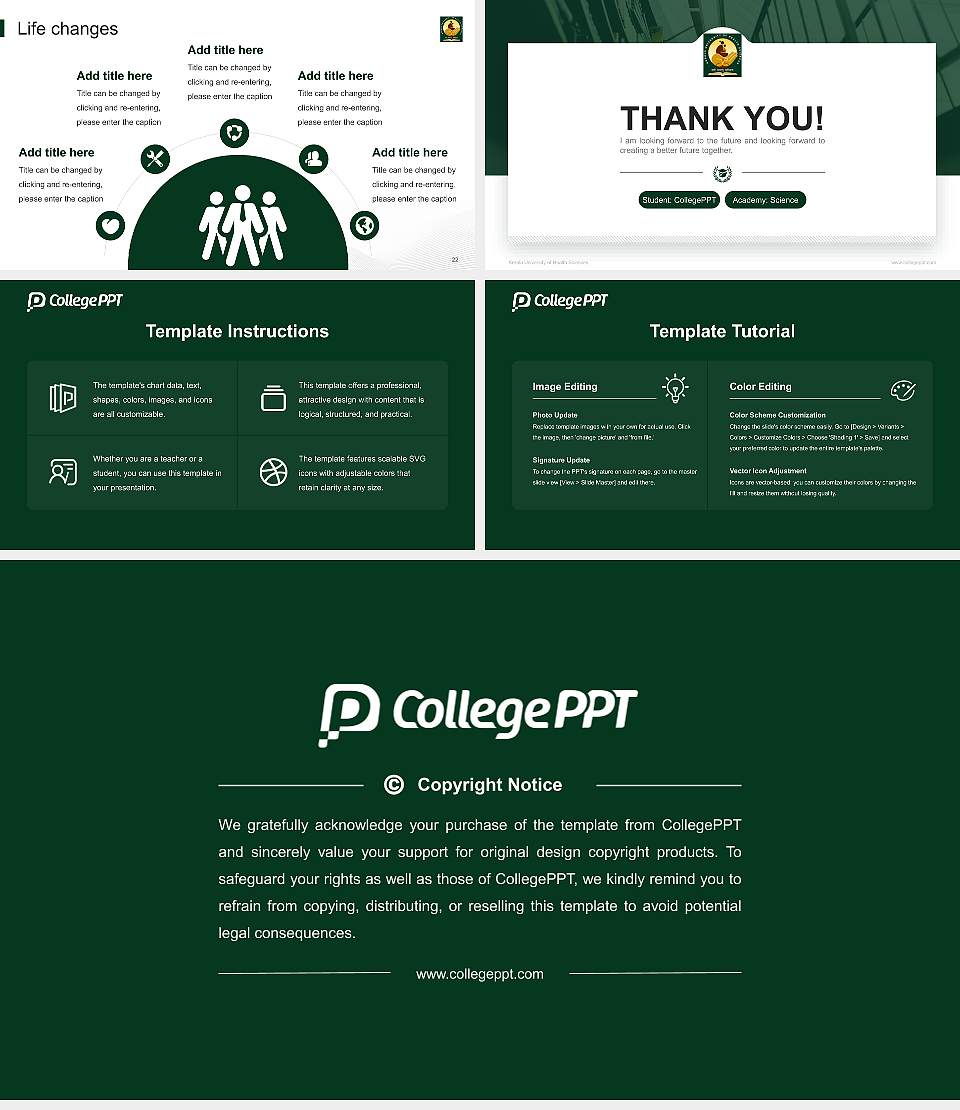 Kerala University of Health Sciences National Scholarship Defense PPT Template16:9 ratio PPT effect preview image4