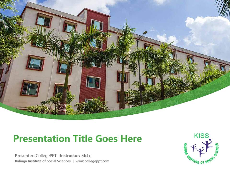 Kalinga Institute of Social Sciences Course/Courseware Creation PPT Template4:3 ratio PPT effect preview image5