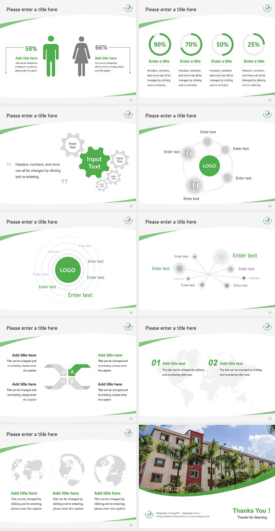 Kalinga Institute of Social Sciences Course/Courseware Creation PPT Template4:3 ratio PPT effect preview image4