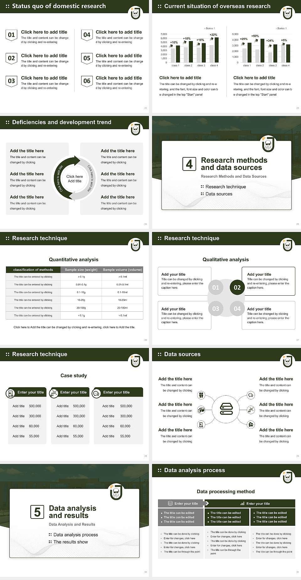 Jeppiaar University Graduation Thesis Defense PPT Template4:3 ratio PPT effect preview image4