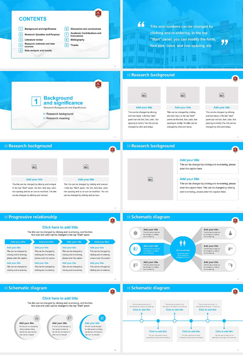Jharkhand Rai University Graduation Thesis Defense PPT Template16:9 ratio PPT effect preview image2