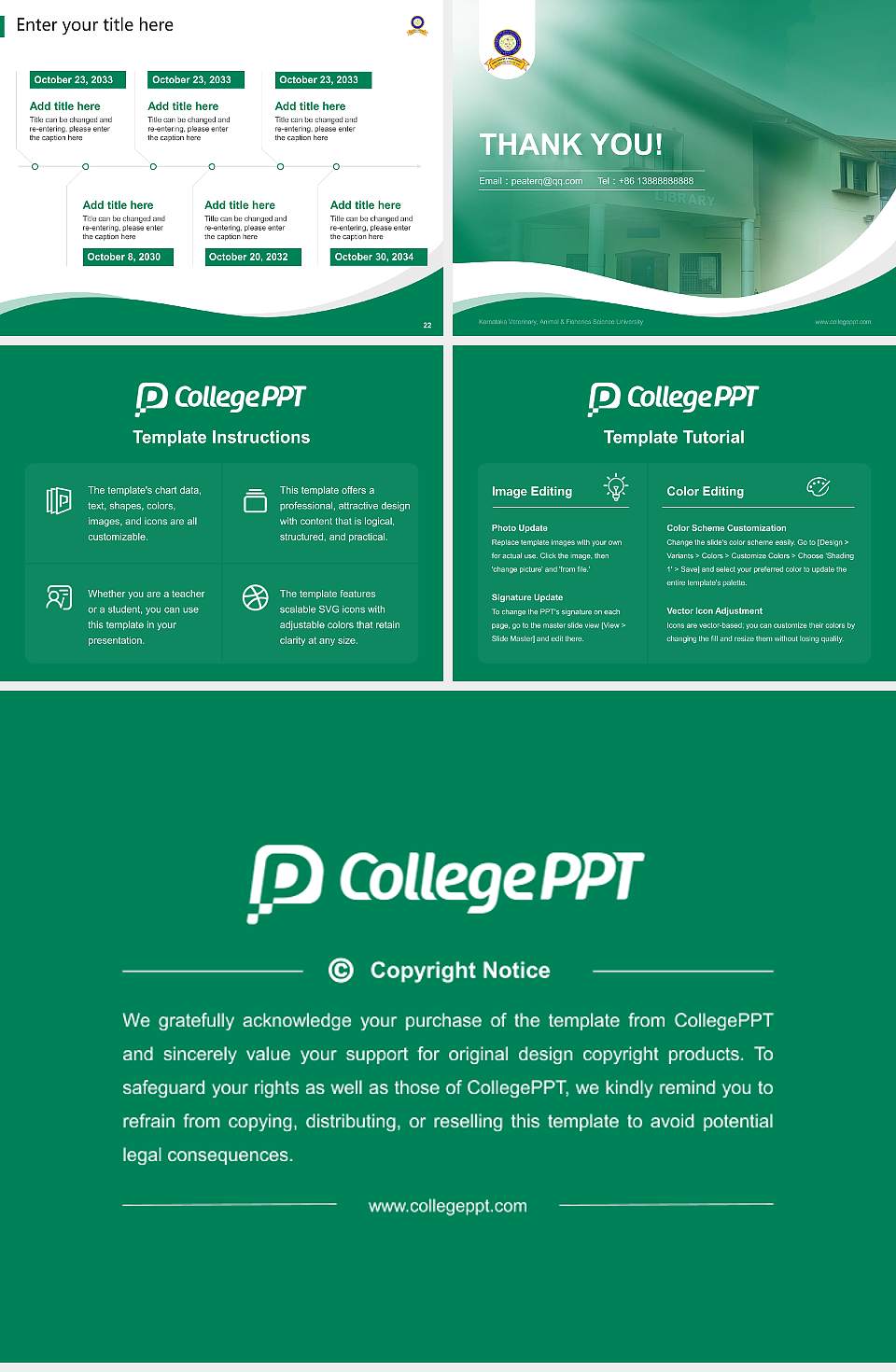 Karnataka Veterinary, Animal & Fisheries Science University Lecture Sharing and Networking Event PPT Template4:3 ratio PPT effect preview image4