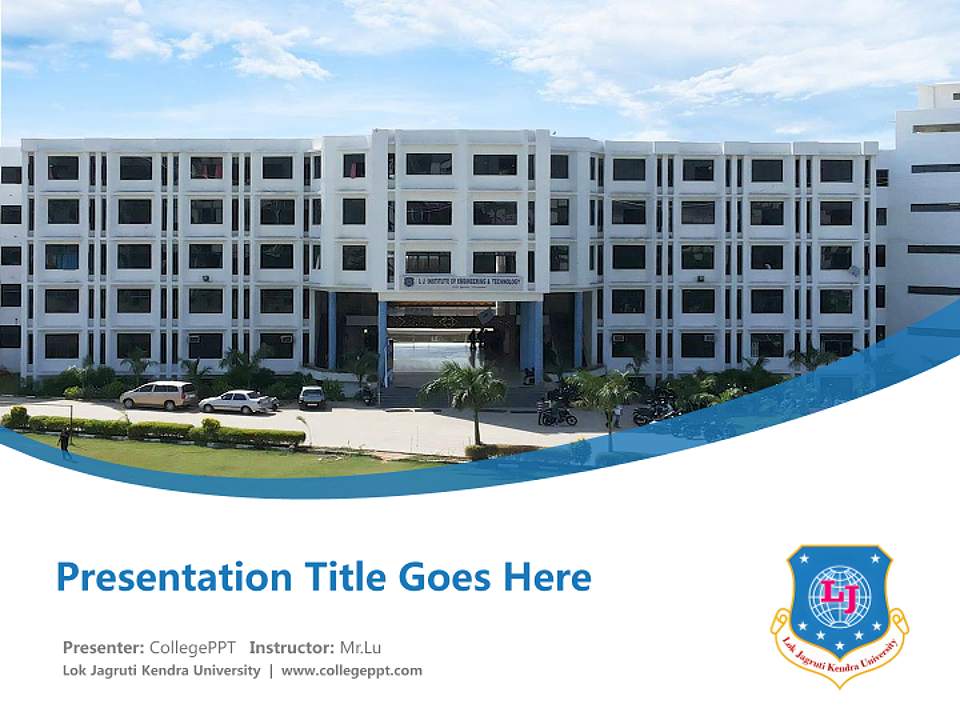 Lok Jagruti Kendra University Course/Courseware Creation PPT Template4:3 ratio PPT effect preview image5