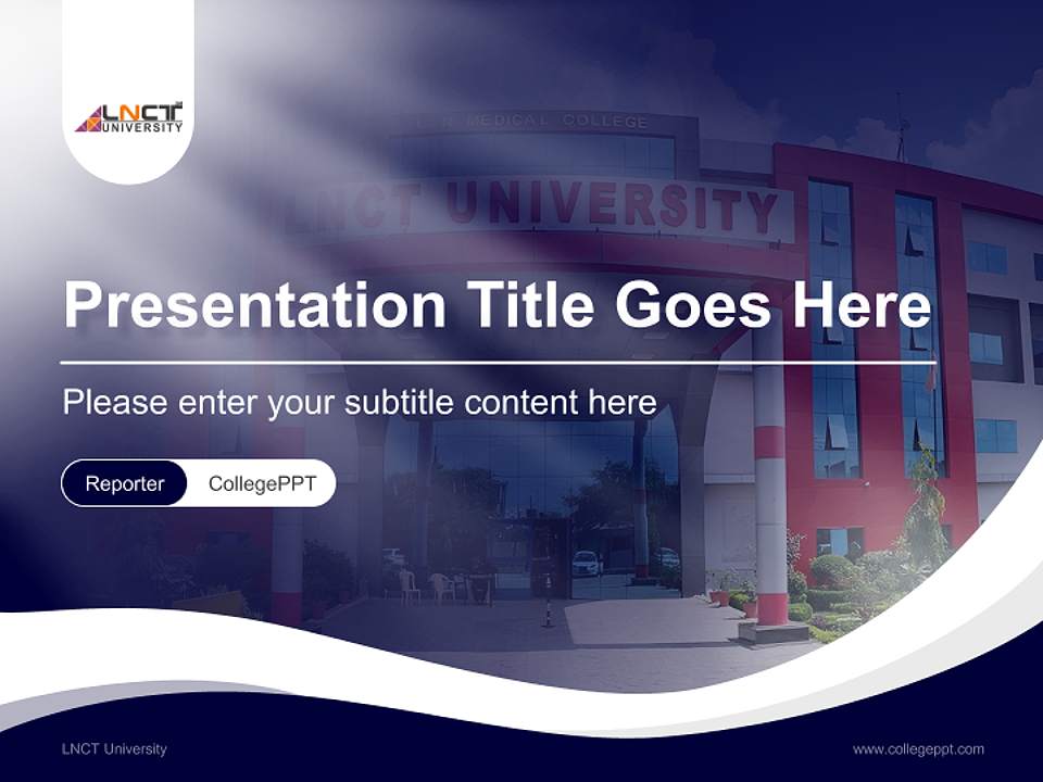 LNCT University Lecture Sharing and Networking Event PPT Template4:3 ratio PPT effect preview image4