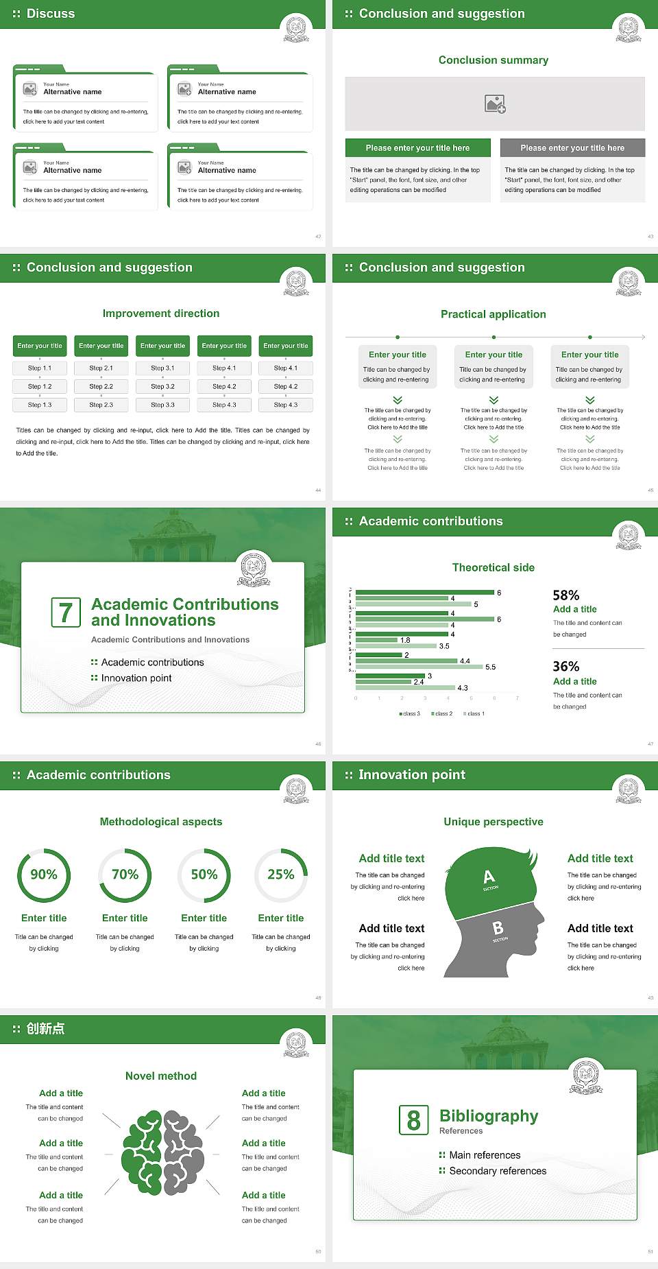 Kuvempu University Graduation Thesis Defense PPT Template4:3 ratio PPT effect preview image6