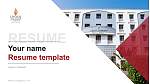 Lingaya ‘s Vidyapeeth Resume PPT Template
