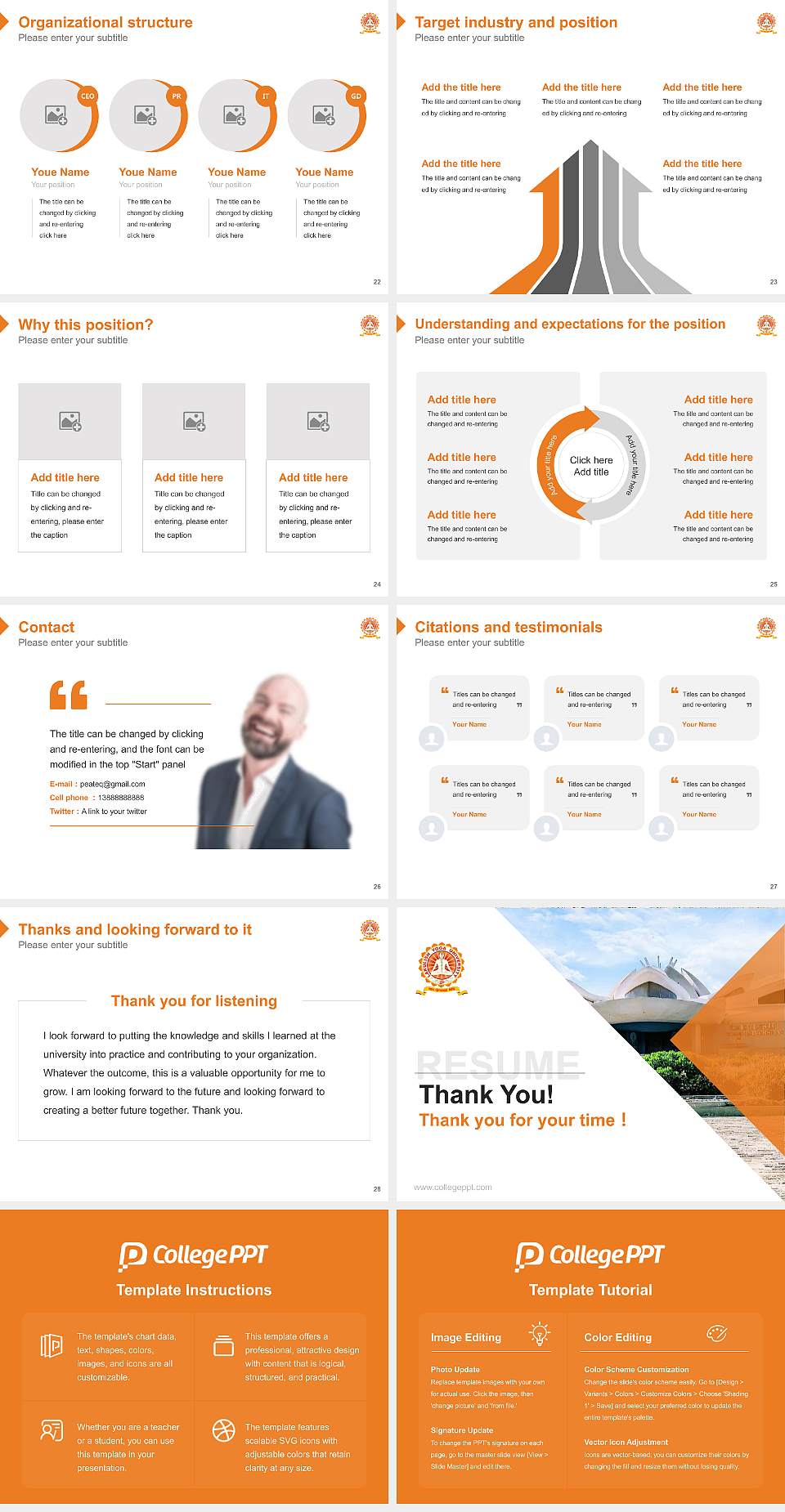 Lakulish Yoga University Resume PPT Template4:3 ratio PPT effect preview image4